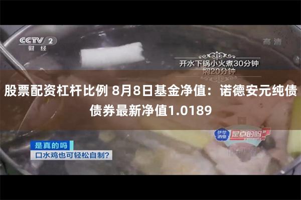 股票配资杠杆比例 8月8日基金净值：诺德安元纯债债券最新净值1.0189