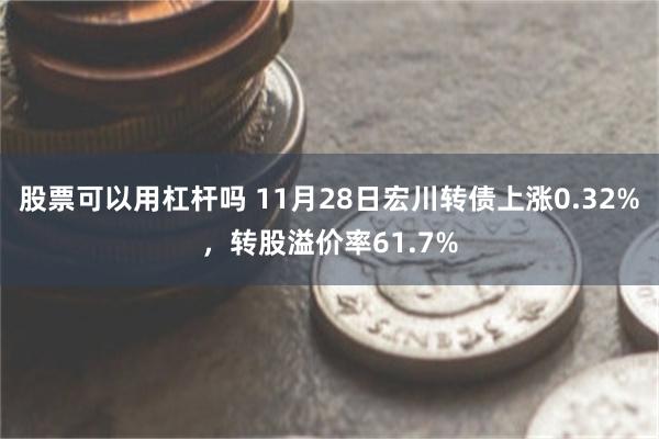 股票可以用杠杆吗 11月28日宏川转债上涨0.32%，转股溢价率61.7%